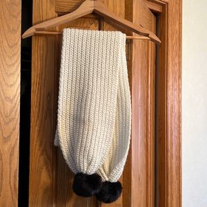 Kate Spade NY  Pom Pom sparkle 70” Long Scarf